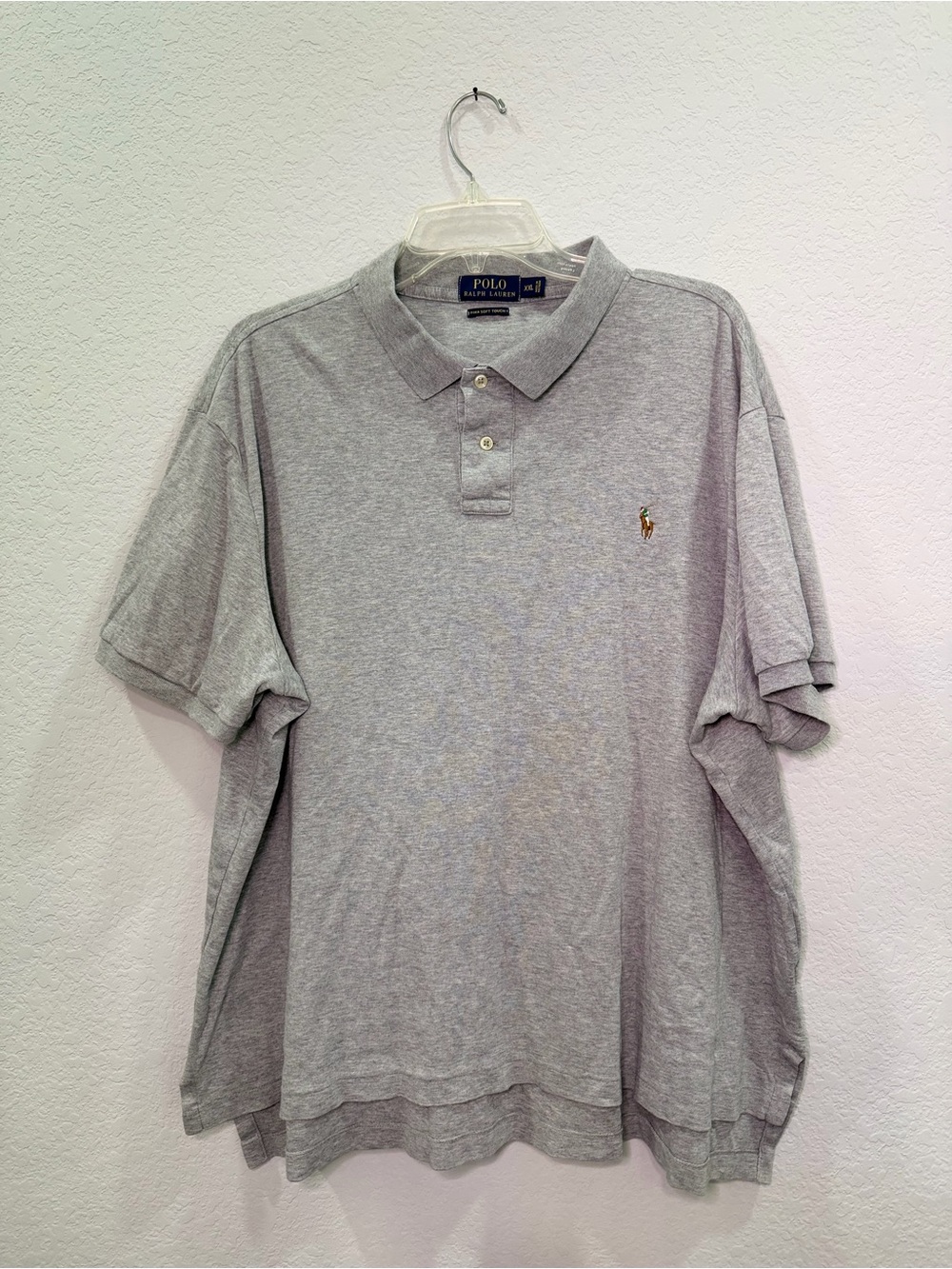 Polo by Ralph Lauren Light Gray Men’s Short-Sleeve Polo
